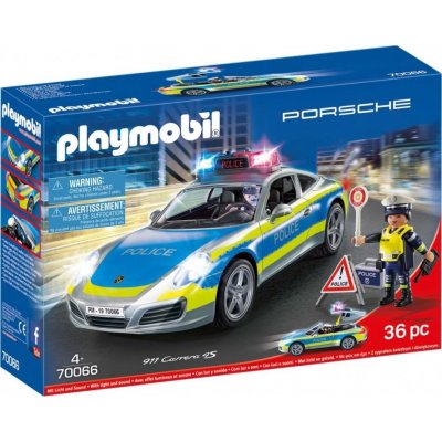 Playmobil 70066 Porsche 911 Carrera 4S Policie se zvukem a světly