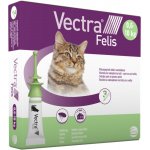 VECTRA Felis Spot On pro kočky 0,6 10 kg 3 x 0,9 ml – Hledejceny.cz