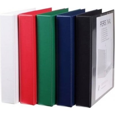 Karton P+P čtyřkroužkový pořadač PERSONAL A4 60 mm červený – Zboží Živě