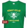 Pánské Tričko Bezvatriko tričko pro včelaře k narozeninám zelená