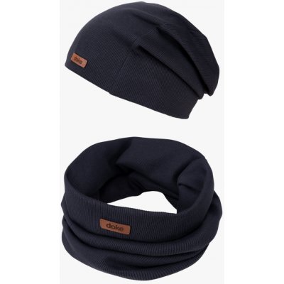 Doke Dětský set organic rib black – Zboží Dáma