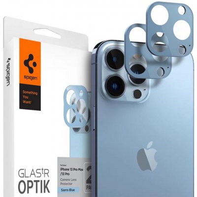 Spigen tR Optik 2 balení, modré - iPhone 13 Pro/Max (AGL04032) – Zboží Živě