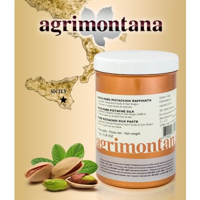 Agrimontana Pasta 100% pistáciová z pistácií Bronte obec Feudo San Biagio 1 kg