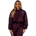 Nebbia oversized mikina s kapucí OWN YOUR POWER bordová – Zboží Mobilmania