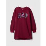 GAP dětské mikinové šaty s logem červená – Zboží Dáma