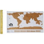 Mapa světa stírací deluxe bílá – Zboží Dáma