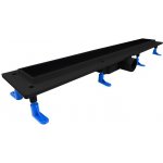 HOPA STANDARDline BLACK 2v1 - odtokový žlab s rošt. (vložení dlažby), černá barva Varianta: délka 100 + rošt Klasszik – Zboží Mobilmania