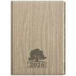 Ctirad Wood A5 Denní 2026 světle hnědá – Zboží Dáma