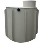 Mravec plast Nádrž na dešťovou vodu k obetonování kruhová 3 m³ – Zboží Mobilmania