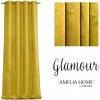 Záclona Závěs AmeliaHome Glamour Nyx žlutý, velikost 140x250