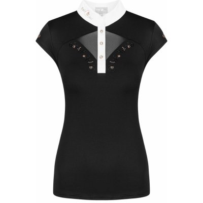 Fair Play Závodní jezdecké tričko s krátkým rukávem CATHRINE LS ROSEGOLD Bordó – Zboží Dáma