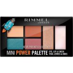 Rimmel London Mini Power Palette paletka očních stínů, rty a tváře 004 Pioneer 6,8 g – Hledejceny.cz