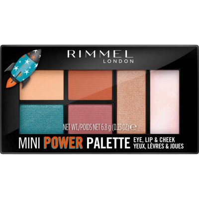 Rimmel London Mini Power Palette paletka očních stínů, rty a tváře 004 Pioneer 6,8 g – Hledejceny.cz