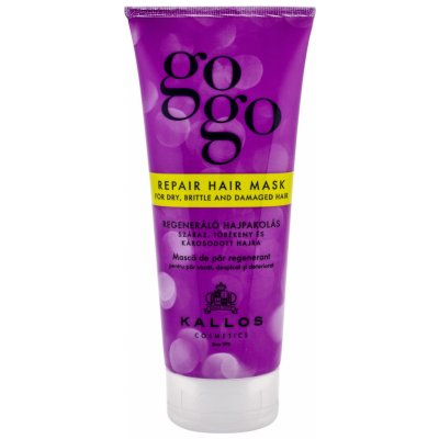 Kallos Cosmetics Gogo Repair dámská regenerační maska pro suché, poškozené a oslabené vlasy 200 ml