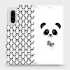 Pouzdro a kryt na mobilní telefon Sony Pouzdro Mobiwear parádní flip Sony Xperia 5 - M030P Panda Amálka