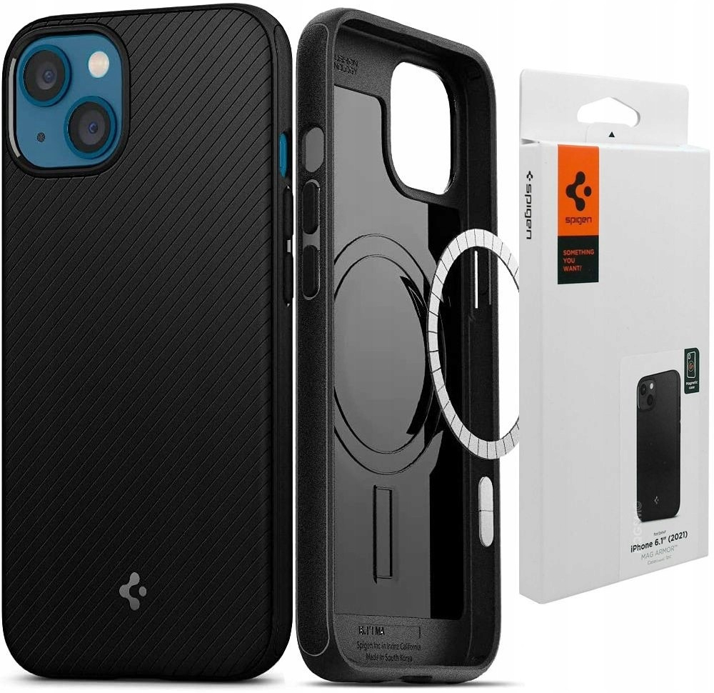 Pouzdro Spigen Mag Armor iPhone 13 matte černé