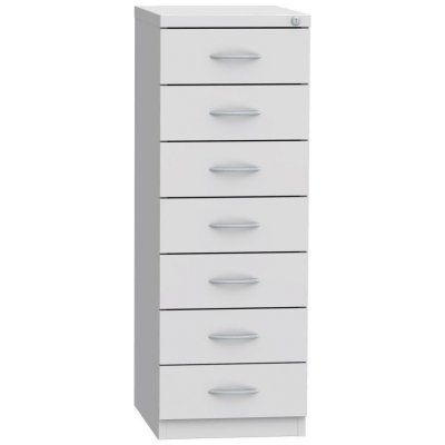 KOVOS Kartotéka sedmizásuvková pro formát A6 KAR 62D7 žlutá – Zboží Dáma