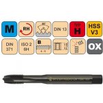 NÁSTROJE CZ Závitník strojní M3x0,5 ISO2 HSSV3 OX DIN 371 B - 1590 - CZZ1590-M3-ISO2 – Zboží Mobilmania