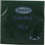 ubrousky DekoStar tmavě zelené 40ks 40x40cm