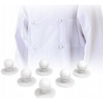 Prima-obchod Knoflík kuchařský na rondon, barva Bílá – Zboží Dáma Prima-obchod Knoflík kuchařský na rondon, barva Bílá – Zboží Dáma