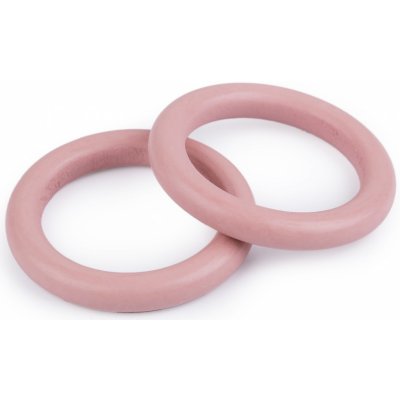 Prima obchod Dřevěný barevný kroužek vnější Ø70 mm 4 pudrová – Sleviste.cz