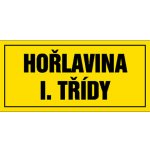 Značka Hořlavina I. třídy, samolepicí fólie, 100 × 210 mm – Sleviste.cz