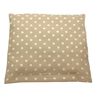 Marvida GmbH & Co. KG Polštářek z třešňových pecek, béžový s puntíky, 18 x 19 cm – Sleviste.cz