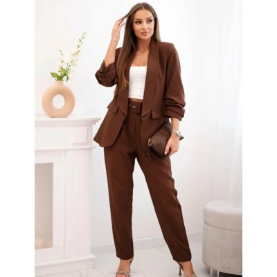 Elegantný kostým v hnedej 80172K – Sleviste.cz