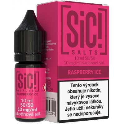 Sic!Salts Raspberry Ice 10 ml 10 mg – Hledejceny.cz