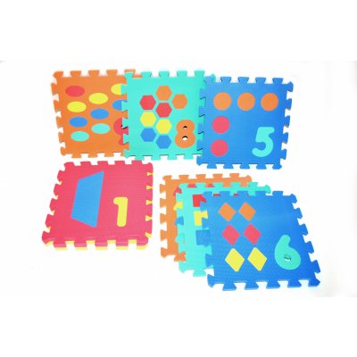 Baby puzzle počítání pěnový koberec Čísla set 10ks měkké bloky na zem – Zboží Mobilmania