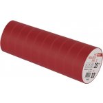 Solight Izolační páska 15 mm x 0,13 mm x 10 m červená – Zboží Mobilmania