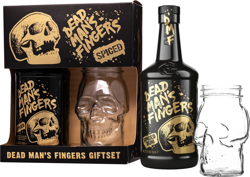 Dead Man's Fingers Spiced 37,5% 0,7 l (dárkové balení 1 sklenice)