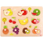 Tooky Toy puzzle vkládačka s kolíčky ovoce – Zboží Dáma