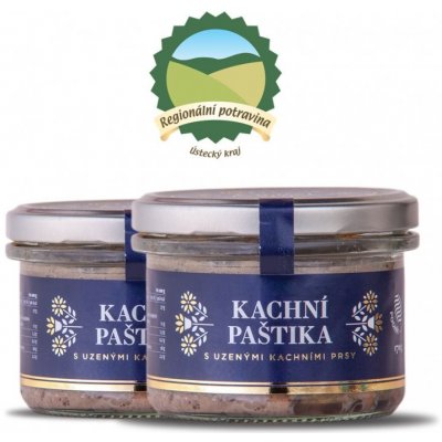 Čongrády Kachní paštika s uzenými kachními prsy 170 g – Zboží Dáma
