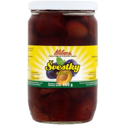 Alibona Švestky dělené 660 g – Zboží Dáma