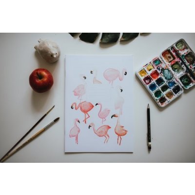 BE NICE ECO bez linek A4 Plameňáci 430 – Zboží Dáma