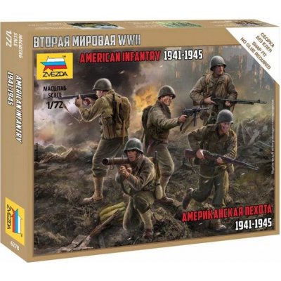 Zvezda US Infantry Wargames WWII figurky 6278 1:72