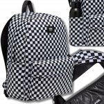 Vans Old Skool Check Bag black white 22 l – Zbozi.Blesk.cz