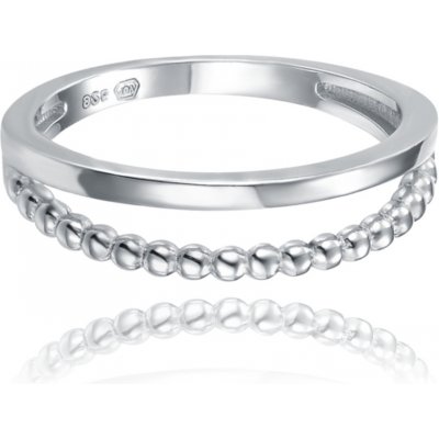 Minet 0188 Dvojitý stříbrný prsten – Sleviste.cz