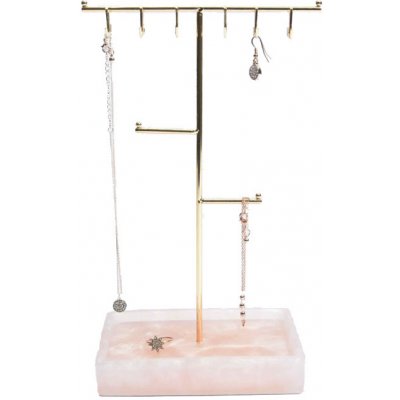 Stackers stojan na šperky Large Rose Quartz T Bar růžová – Zboží Mobilmania