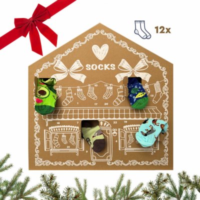 Adventní kalendář 12x dětské ponožky Dedoles (24DXV2) 31/34 – Zboží Dáma