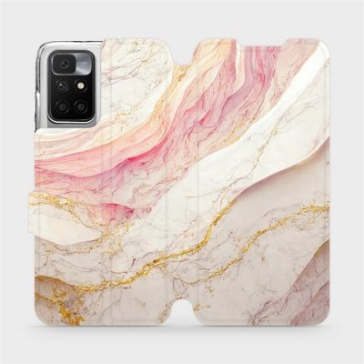 Mobiwear - Xiaomi Redmi 10 / Xiaomi Redmi 10 2022 - VP32S Růžový a zlatavý mramor – Zboží Živě