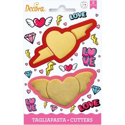 Vykrajovátka srdíčka 2ks - Decora – Hledejceny.cz