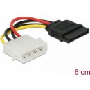 Delock 60112 Redukce napájení MOLEX 4-pin na SATA 15-pin přímý, 6 cm