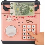 Elektronický trezor s rukojetí pokladnička 1005070 – Zboží Dáma