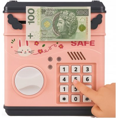 Elektronický trezor s rukojetí pokladnička 1005070 – Zboží Dáma