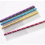 Carbon Steel Hřeben pro psa Extra dlouhé hroty 2,8 cm / 19 cm Zlatá – Zbozi.Blesk.cz