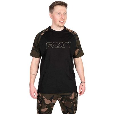 Fox Outline T-Shirt black/camo – Zboží Mobilmania