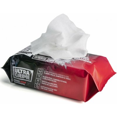 ULTRAGRIME čistící ubrousky PRO POWER SCRUB XXL 38 x 25cm super silné drsnější 80 ks 59201 – Zboží Dáma