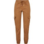 Urban Classics Ladies High Waist Cargo dámské kalhoty hnědé – Zboží Dáma